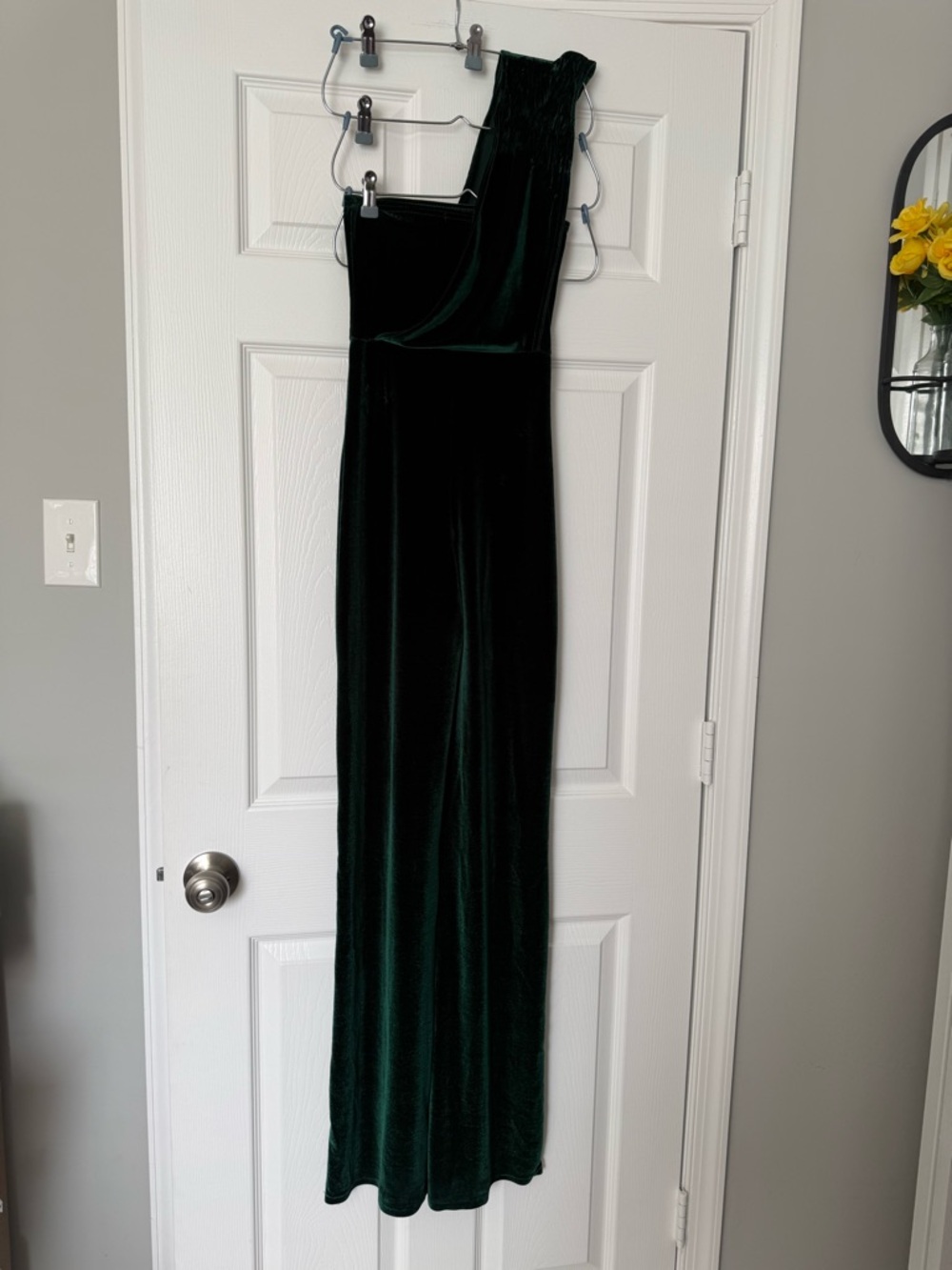 Gorgeous Green Velvet Jumpsuit,   Size 0